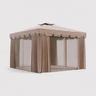 Nuxia Gazebo 3x3 con teli laterali e zanzariera
