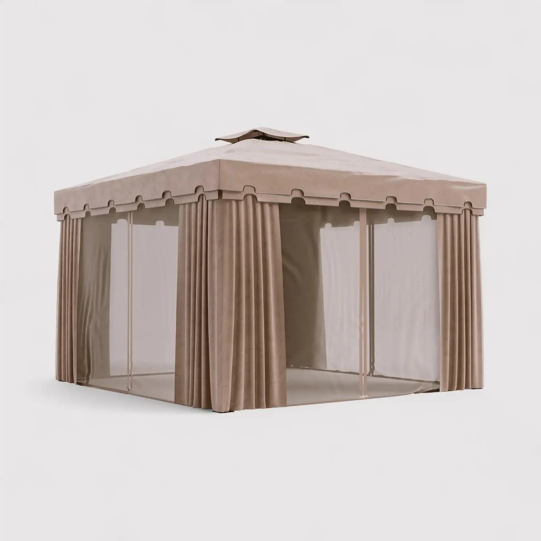Nuxia Gazebo 3x3 con teli laterali e zanzariera