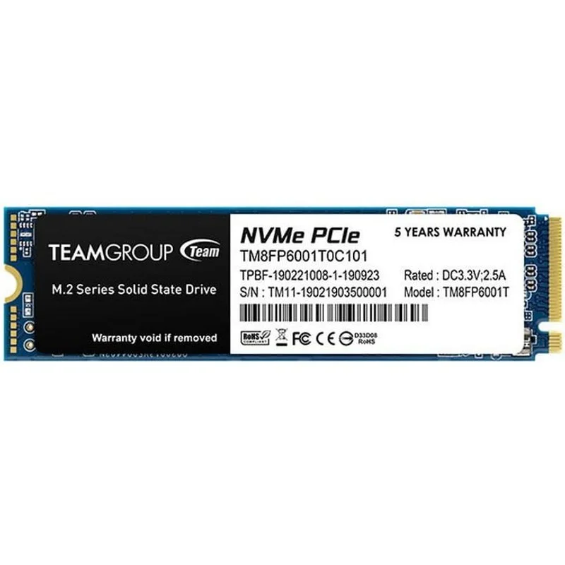 Team Group MP33 SSD M.2 NVMe PCIe 3.0 x4