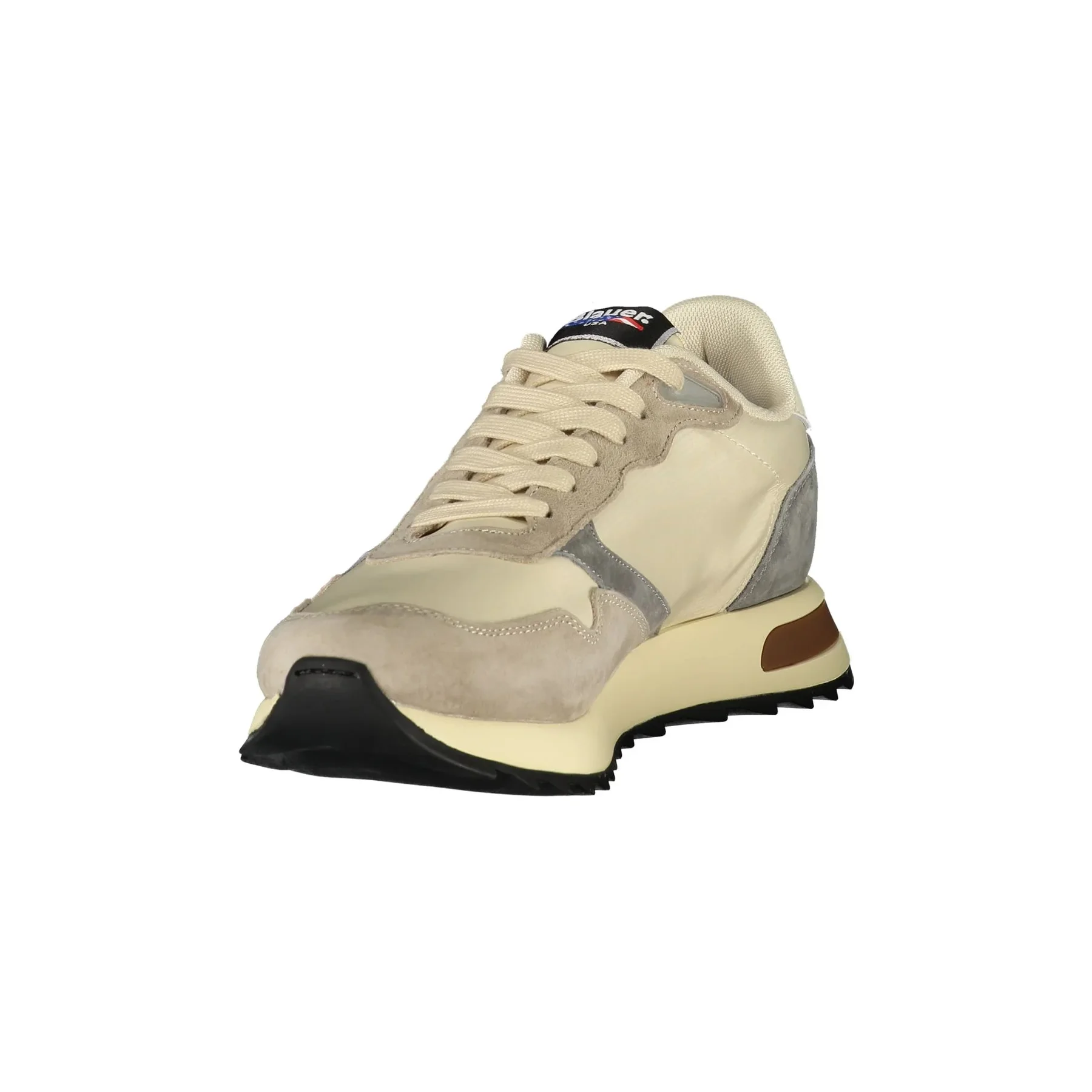 Blauer Sneakers Uomo Beige Logo - vista 2