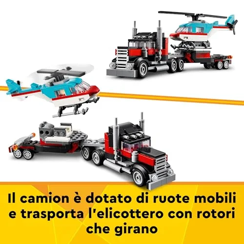 LEGO Creator 3 in 1 Autocarro con Elicottero - vista 3
