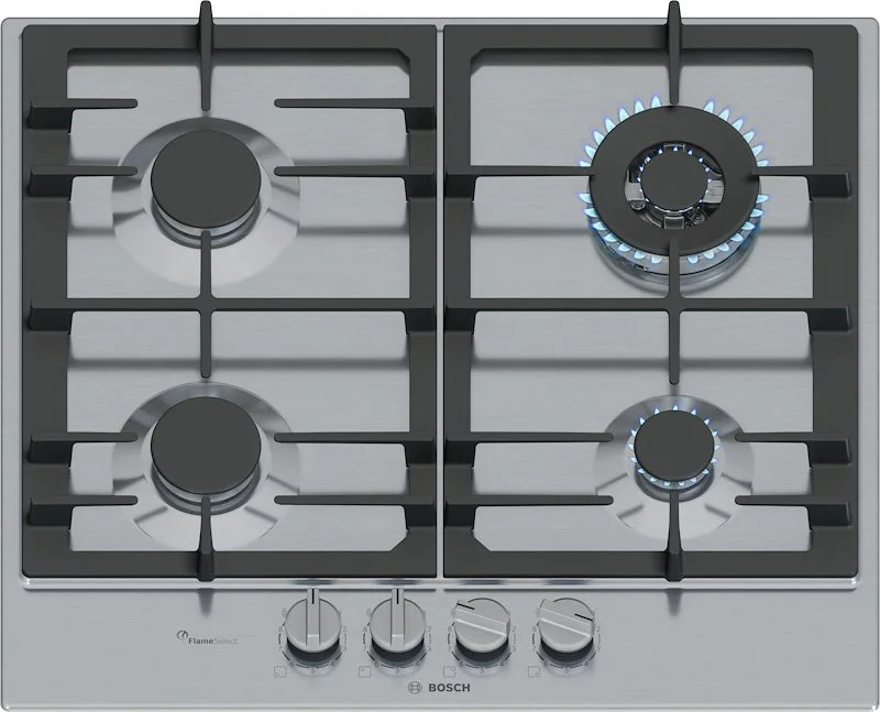 Bosch Piano cottura a gas PCH6A5I90 Series 6 inox