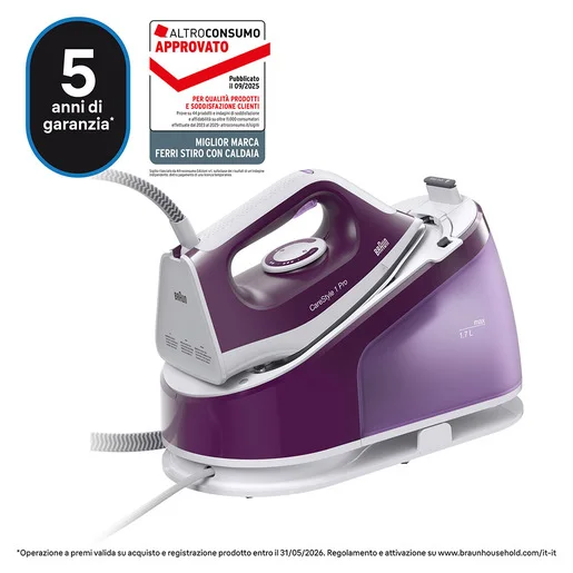 Braun CareStyle 1 Pro IS1514VI - Ferro da stiro con caldaia