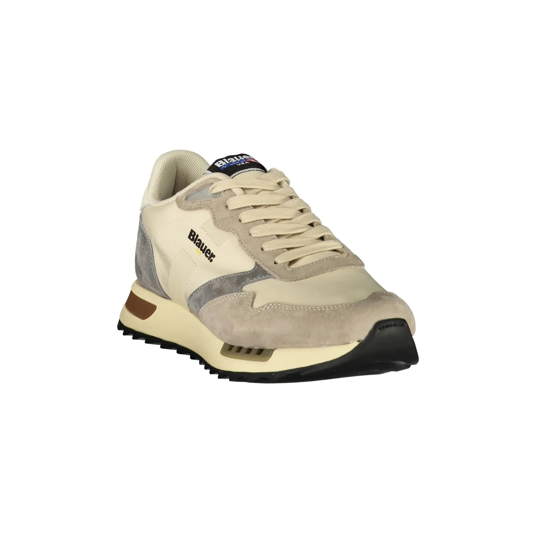 Blauer Sneakers Uomo Beige Logo