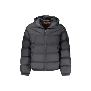 Giubbotto Maniche Lunghe Uomo Nero Zip