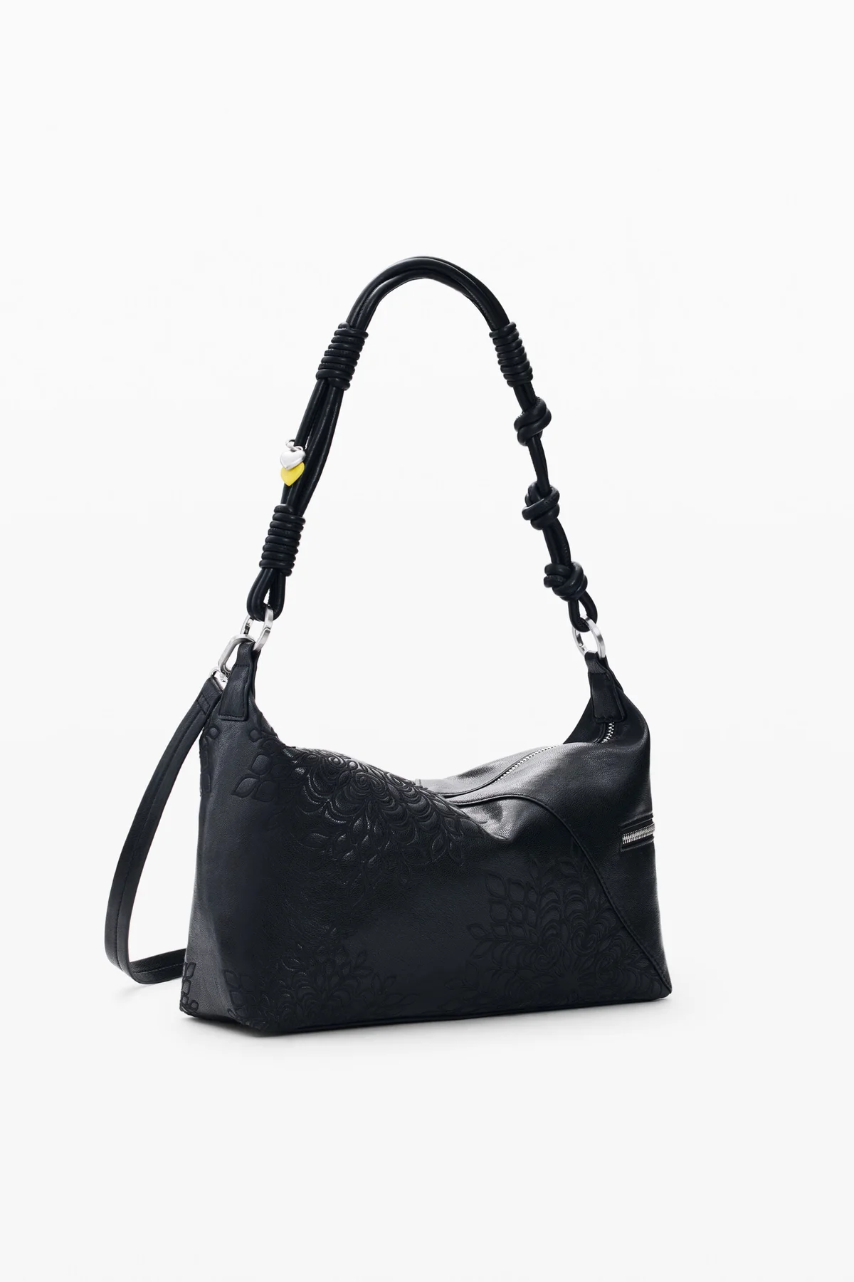 Desigual Borsa a Tracolla Donna Nera Logo - vista 2