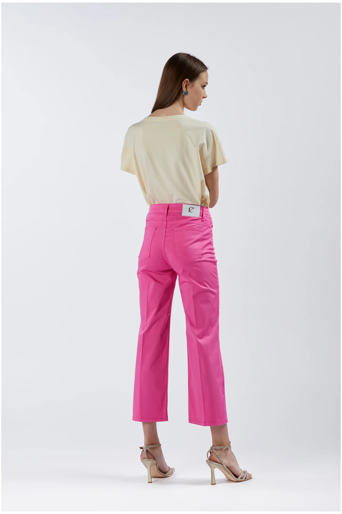 Pantaloni Culotte Fuxia CafèNoir - vista 2
