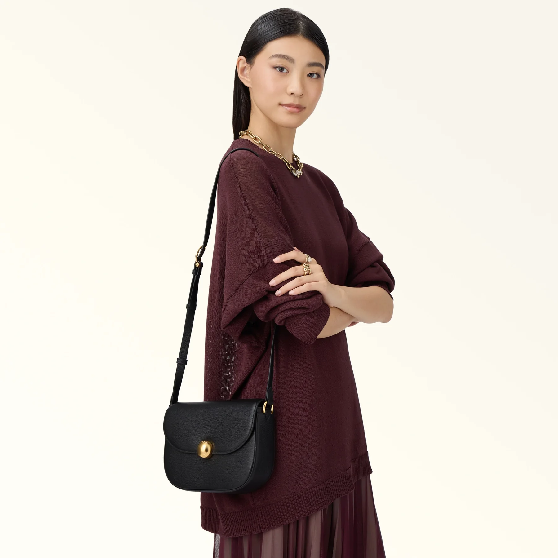 Furla Borsa Donna Tracolla Pelle Moonlight Logo - vista 2