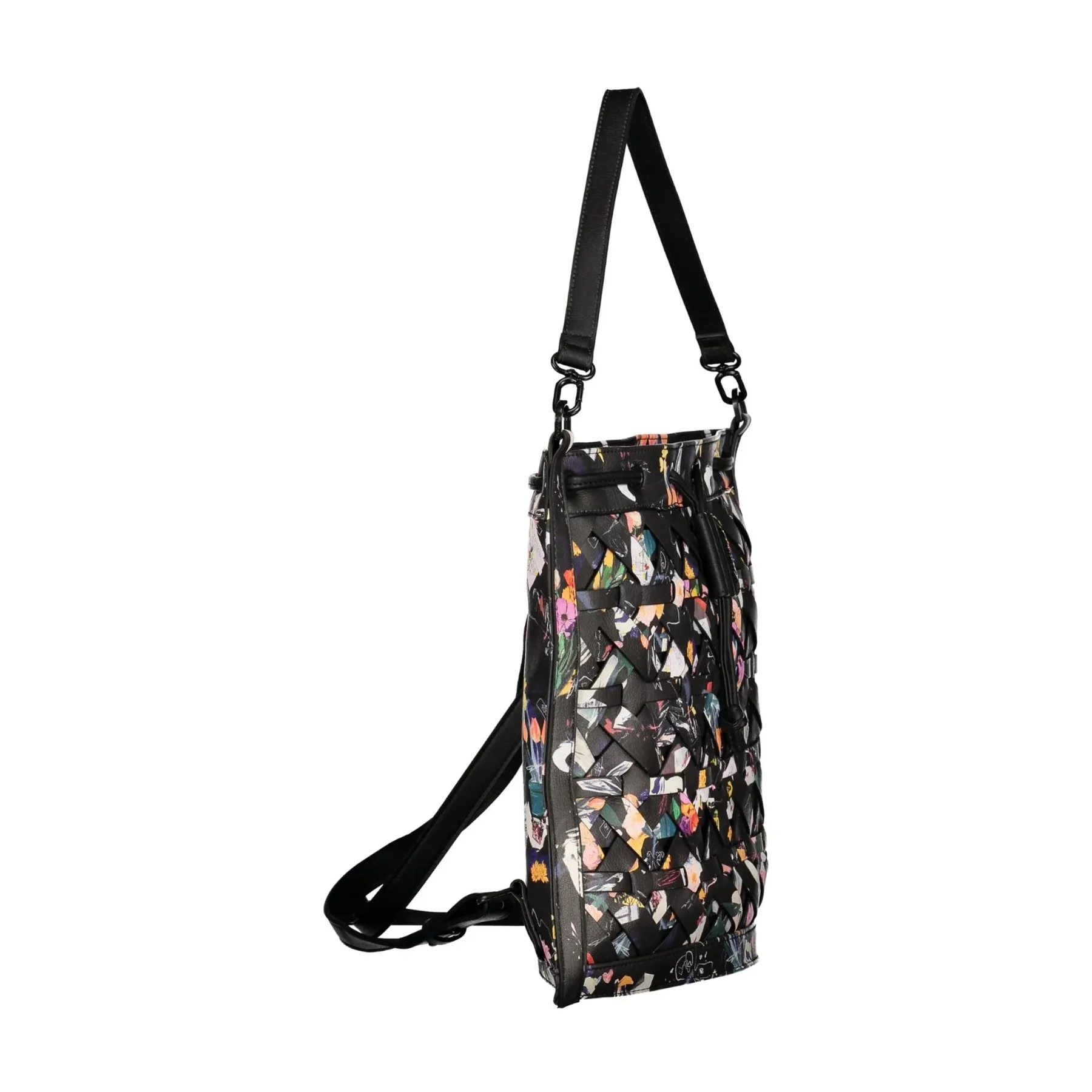 Desigual Zaino Donna Nero Logo - vista 3