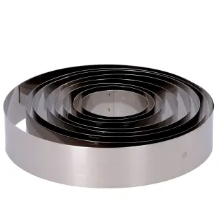 Kit 8 coppapasta in acciaio Inox - Altezza 50 mm