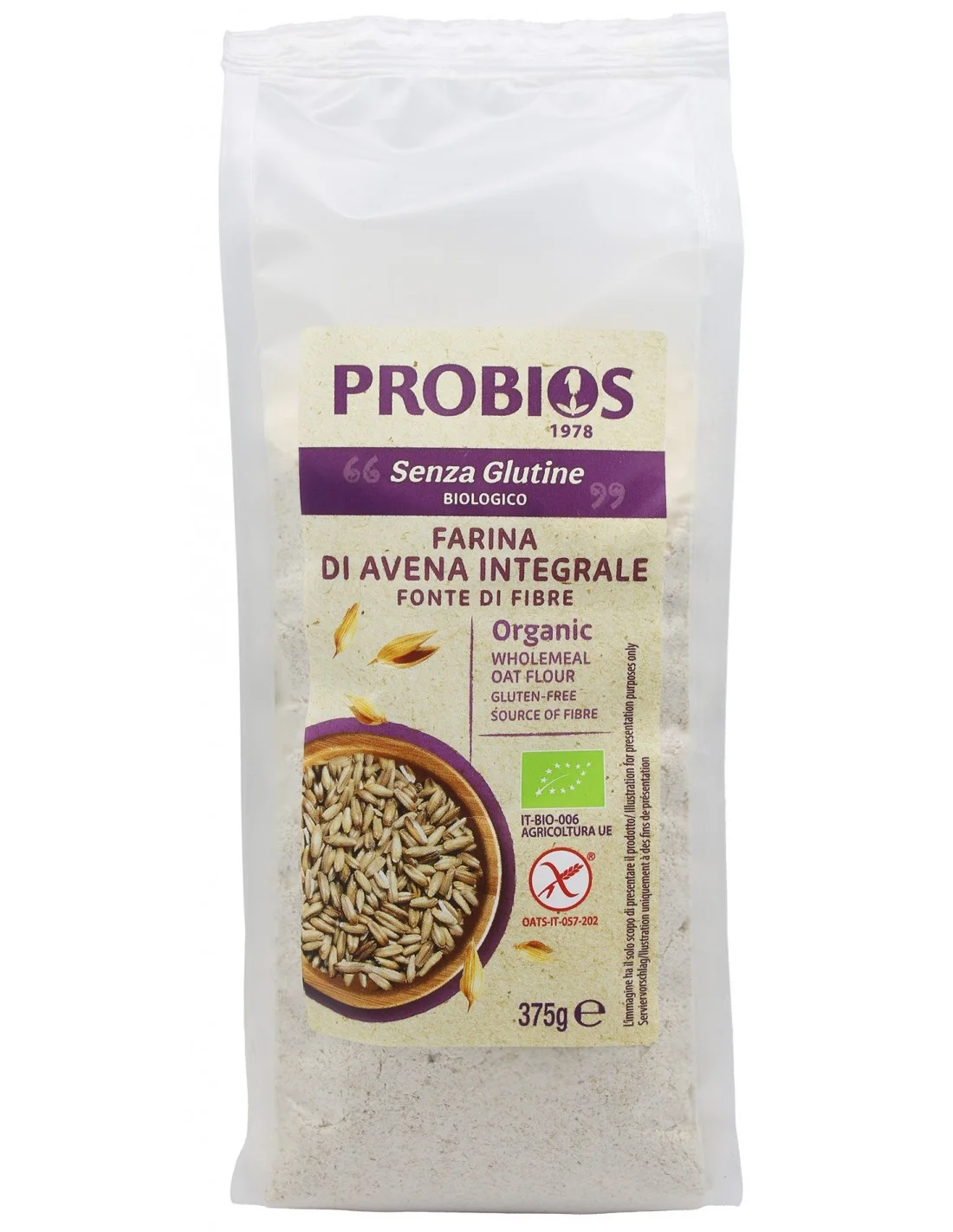 Farina di avena integrale Probios