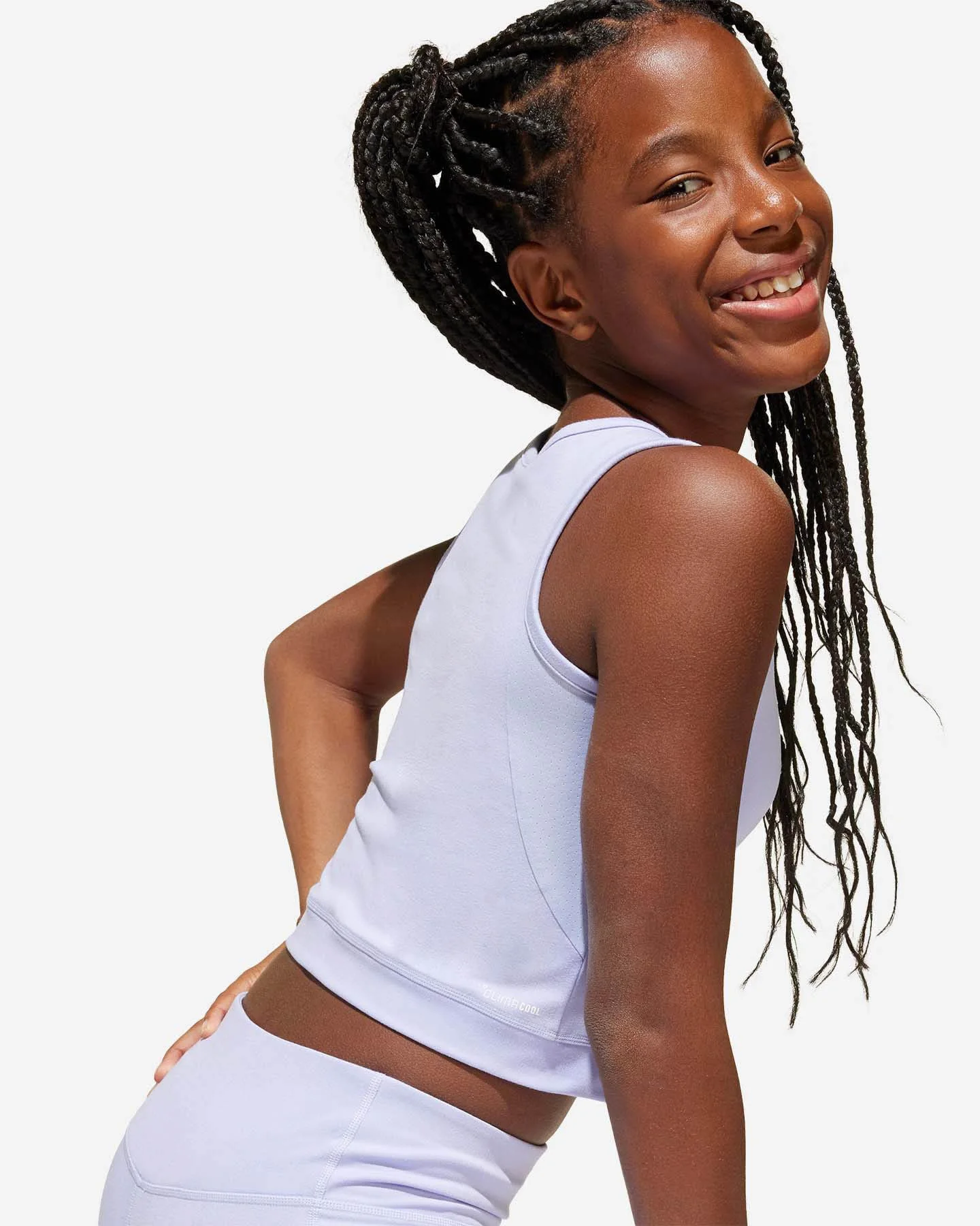 Canotta Adidas Girl Jr per Bambina - vista 5