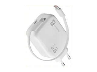 Caricabatterie CELLULARLINE Retractable Power 65W