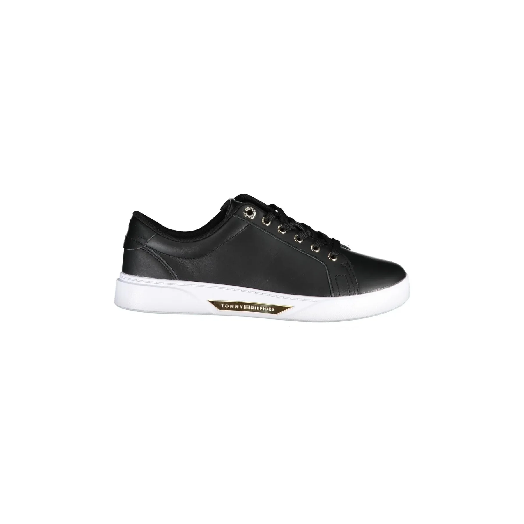 TOMMY HILFIGER Sneakers Donna Nere con Suola a Contrasto