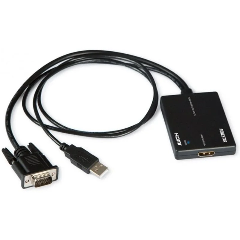 Convertitore Fonestar FO-445 VGA/Audio USB a HDMI
