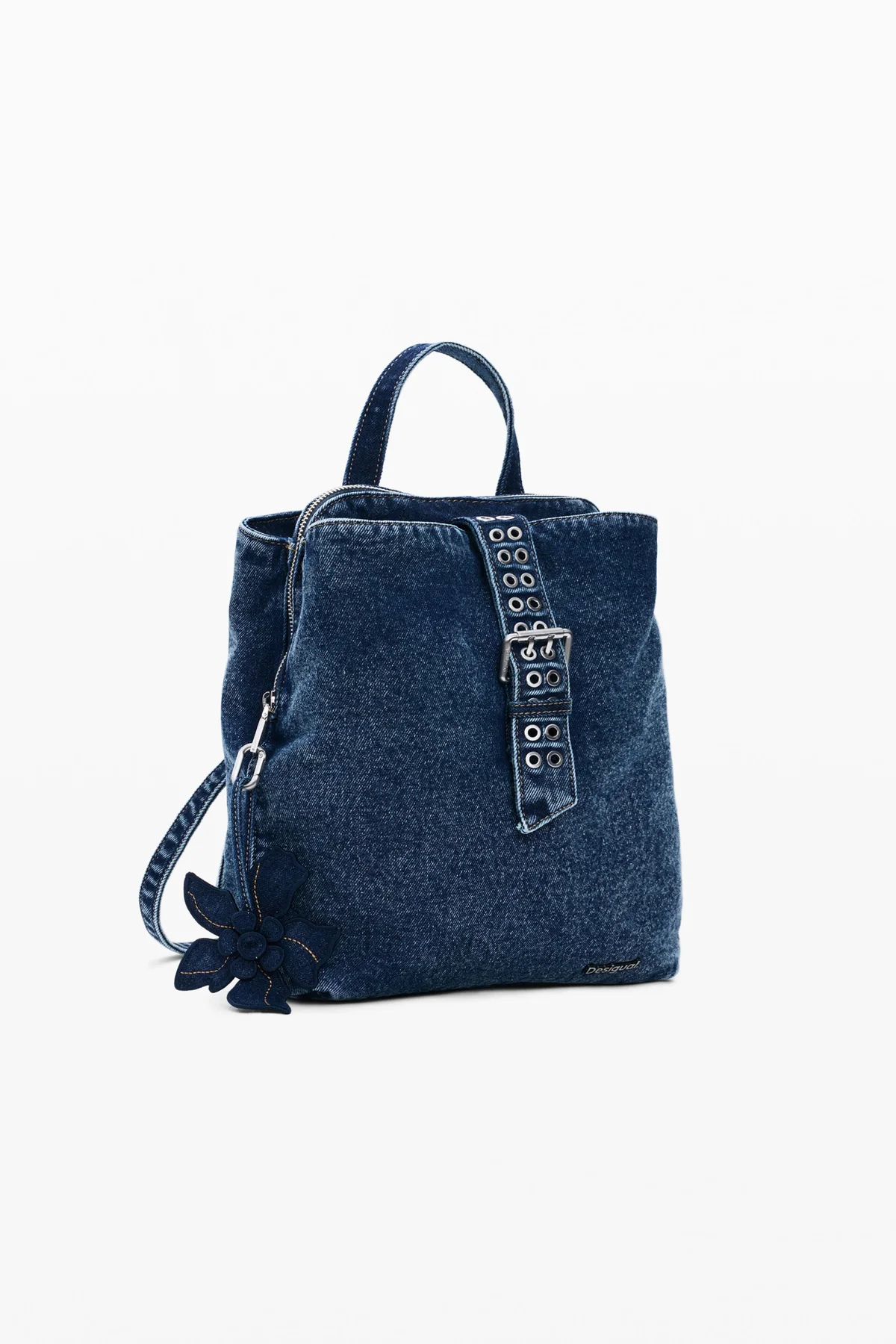 Desigual Zaino Donna Blu Logo - vista 2