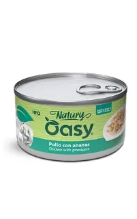Oasy Cat Natury Soft Jelly Pollo Con Ananas - Lattina 85 Gr