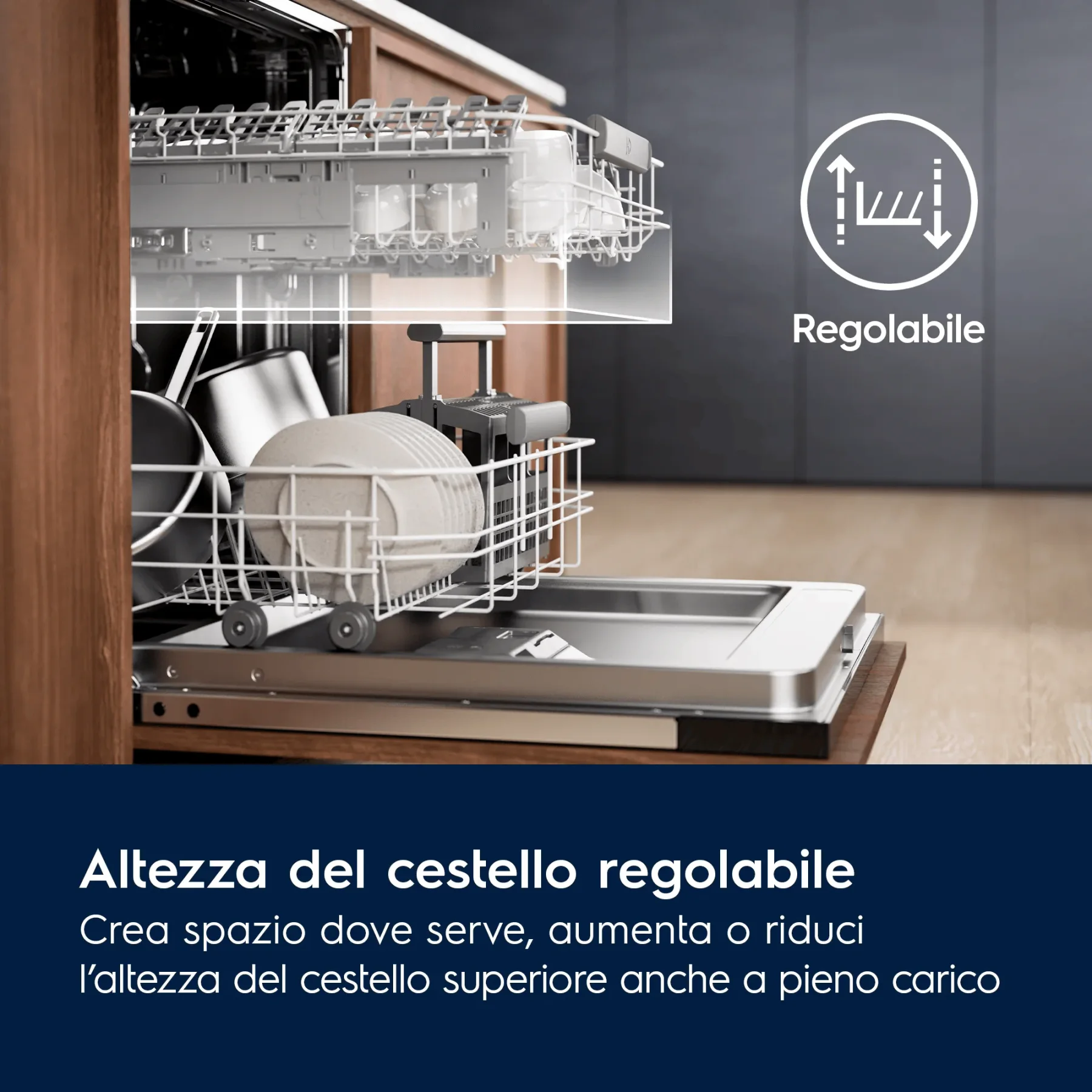 Electrolux Lavastoviglie Integrata totale serie 600 SatelliteClean - vista 5