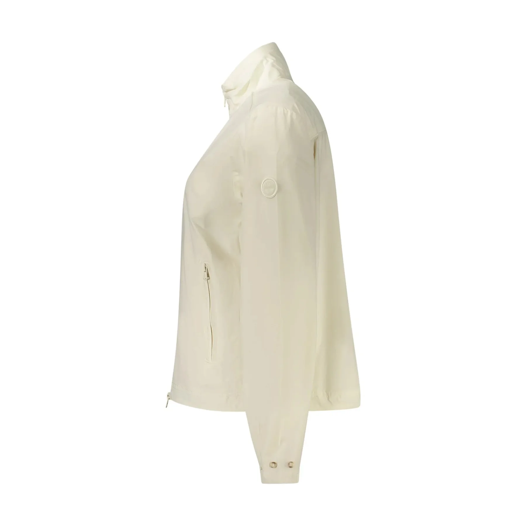 Giubbotto Maniche Lunghe Donna Bianco Logo - vista 2