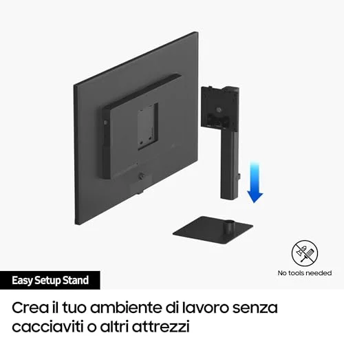 Samsung Monitor ViewFinity S7 (S32D702) - 32 pollici UHD 4K HDR10 - vista 8