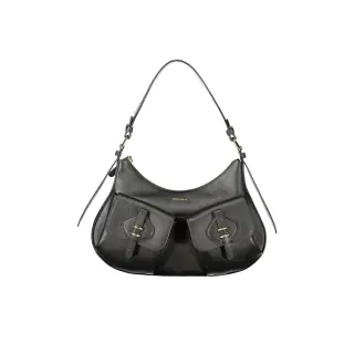 Coccinelle Borsa a Spalla Pelle Donna Nera Stampa Logo