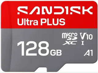 Scheda MicroSD Sandisk Ultra Plus A1 V10 128GB