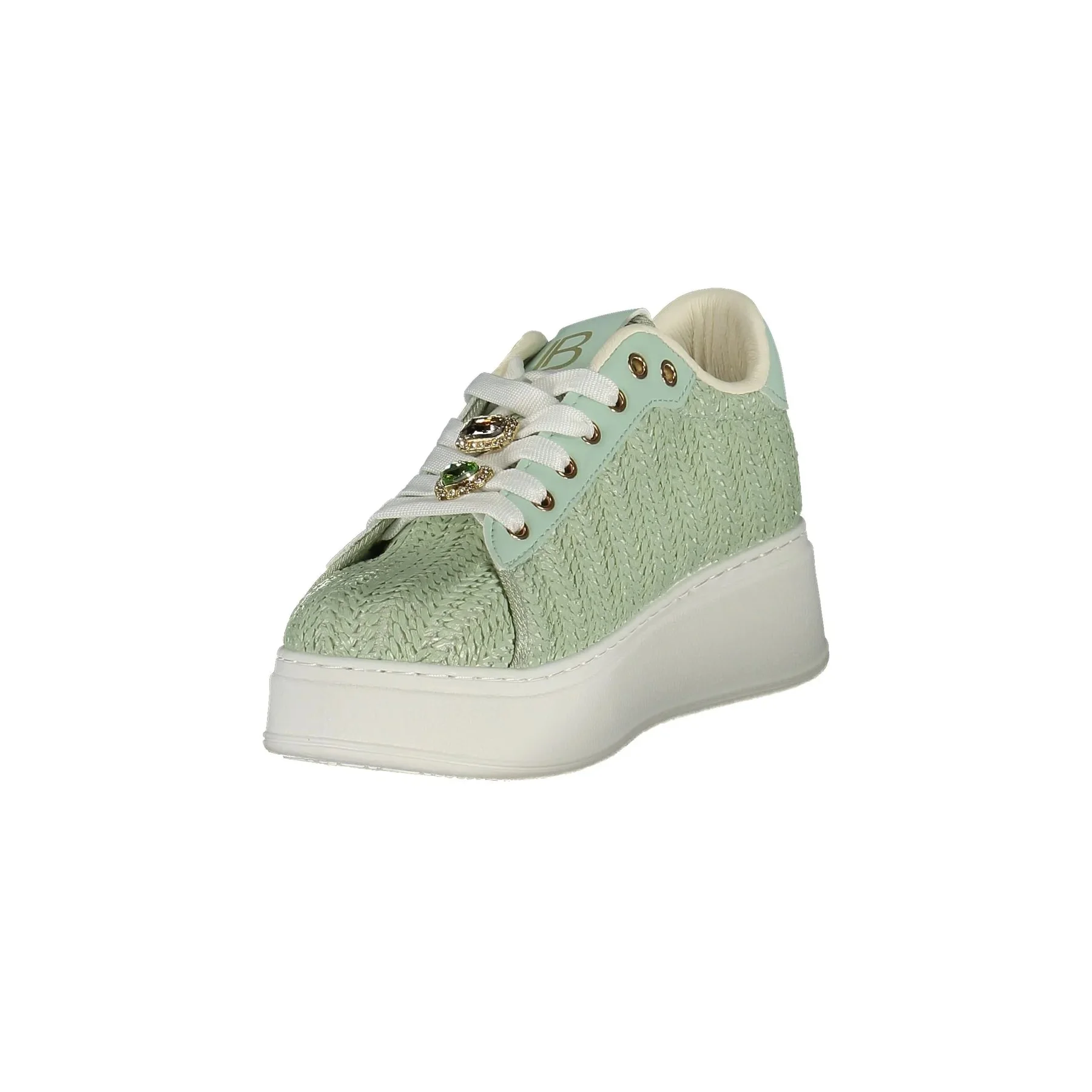 Laura Biagiotti Sneakers Donna Verde Logo - vista 2