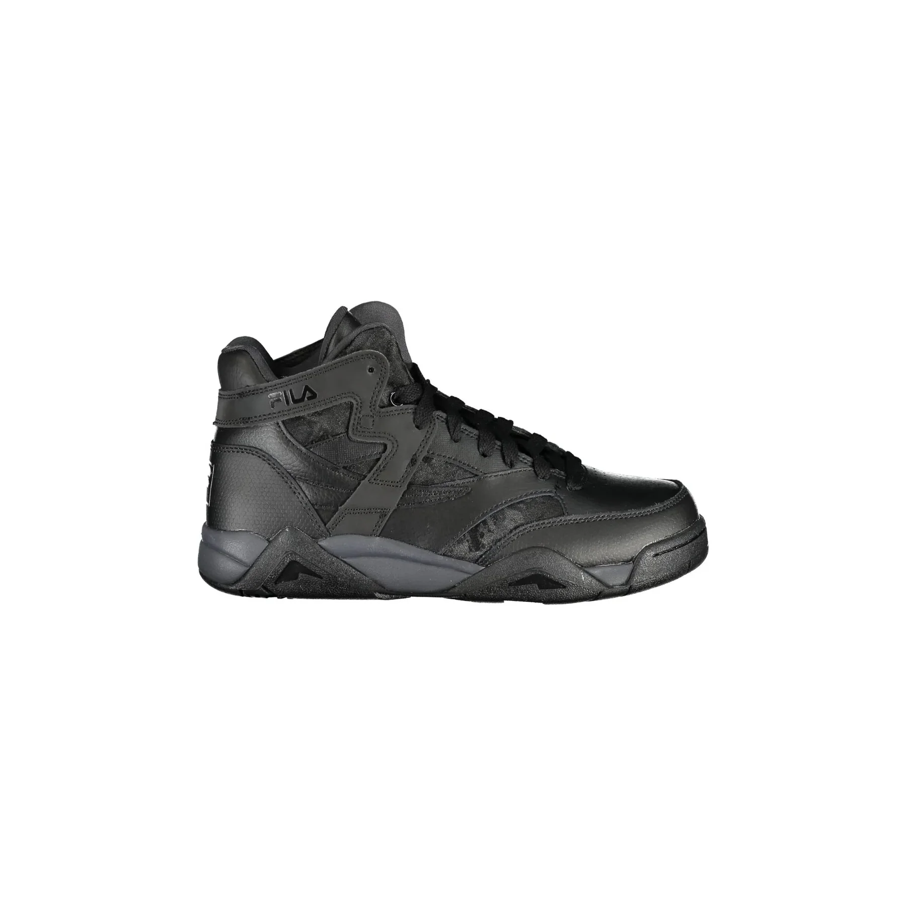 FILA Scarpe Sneakers Donna Alte Nere con Dettagli a Contrasto