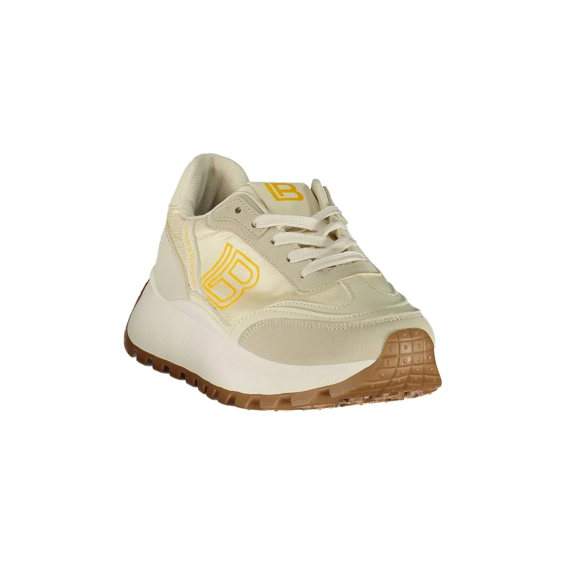 Laura Biagiotti Sneakers Donna Beige Stampa Logo