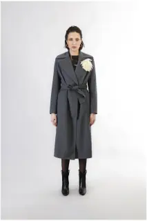 Cappotto lungo tipo vestaglia CafèNoir