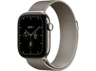 APPLE Watch Series 12 GPS + Cellular Cassa 42mm in Naturale con Loop maglia milanese