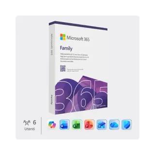 Microsoft 365 Family - Abbonamento per Ufficio e Produttività