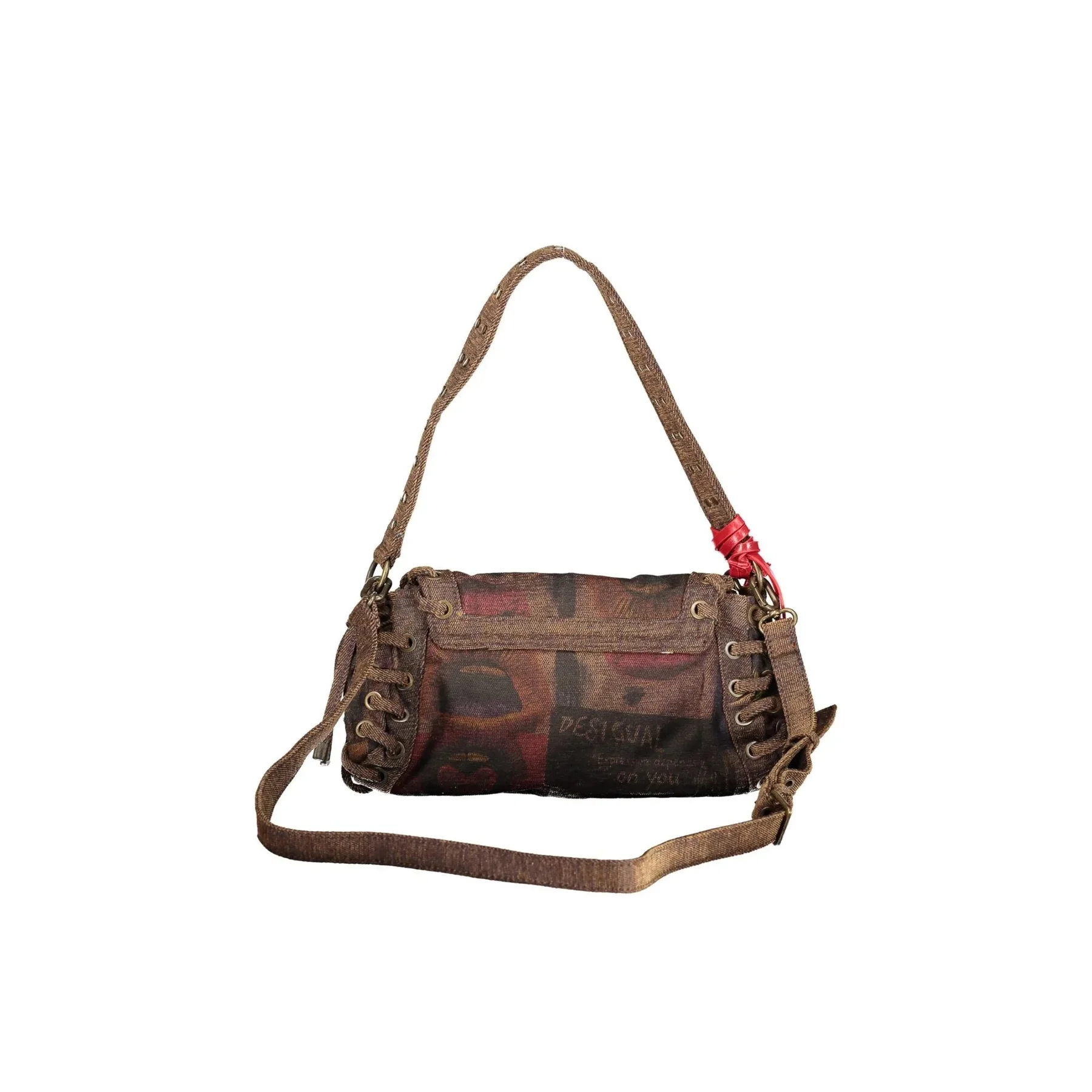 Desigual Borsa a Spalla Donna Stampa Logo - vista 2