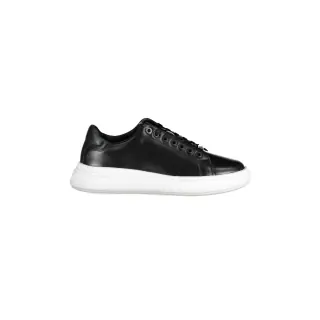 Calvin Klein Scarpe Sneakers Donna Nere con Dettagli a Contrasto