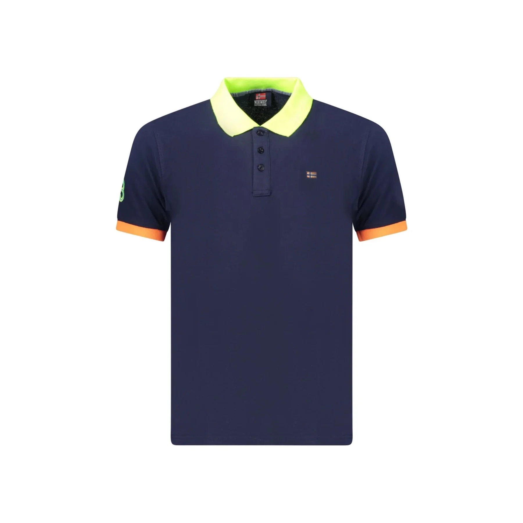 Polo Maniche Corte Uomo con Dettagli a Contrasto