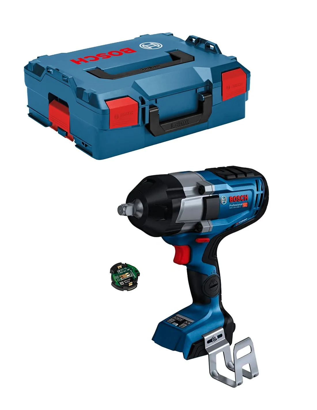 Avvitatore A Impulsi A Batteria Bosch 1/2' GDS 18V-1000 C + GCY-42