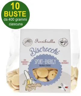 Biscotti Biscrocchi Sport Energy con Banana e Zenzero per Cani