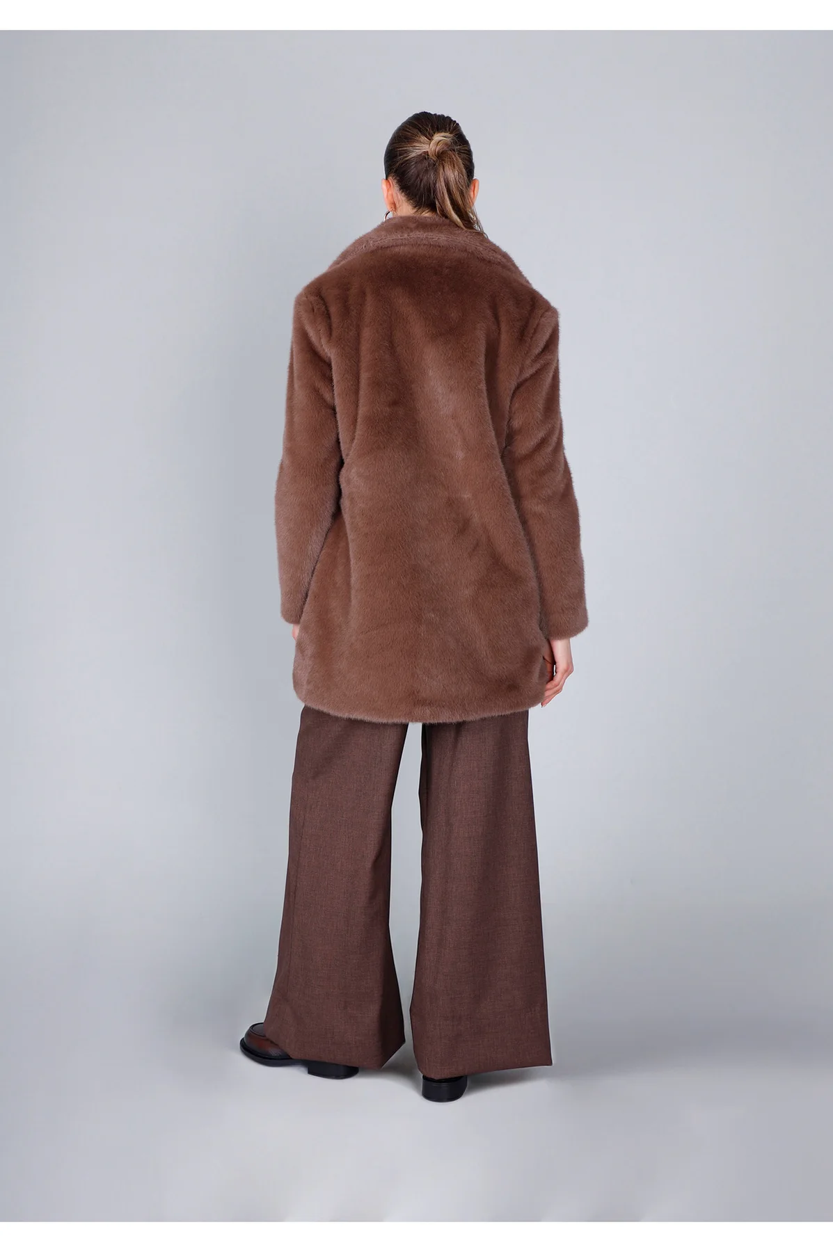 Cappotto effetto pelliccia visone CafèNoir - vista 2
