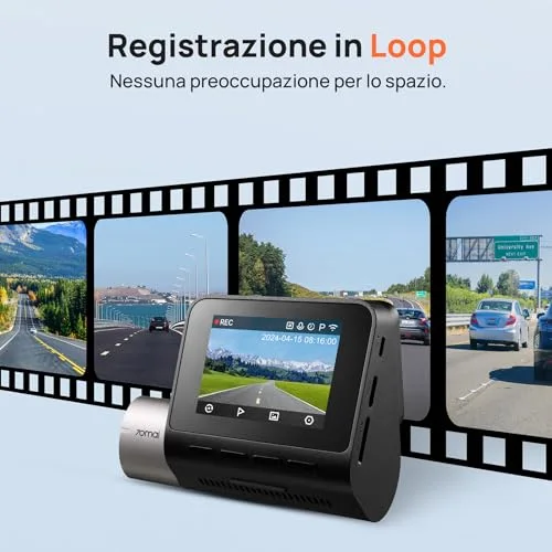 70mai Dash Cam A510 Full-HD - Videocamera da Cruscotto - vista 6
