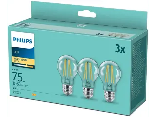 Lampadina Philips Goccia Filamento 75W 2700K