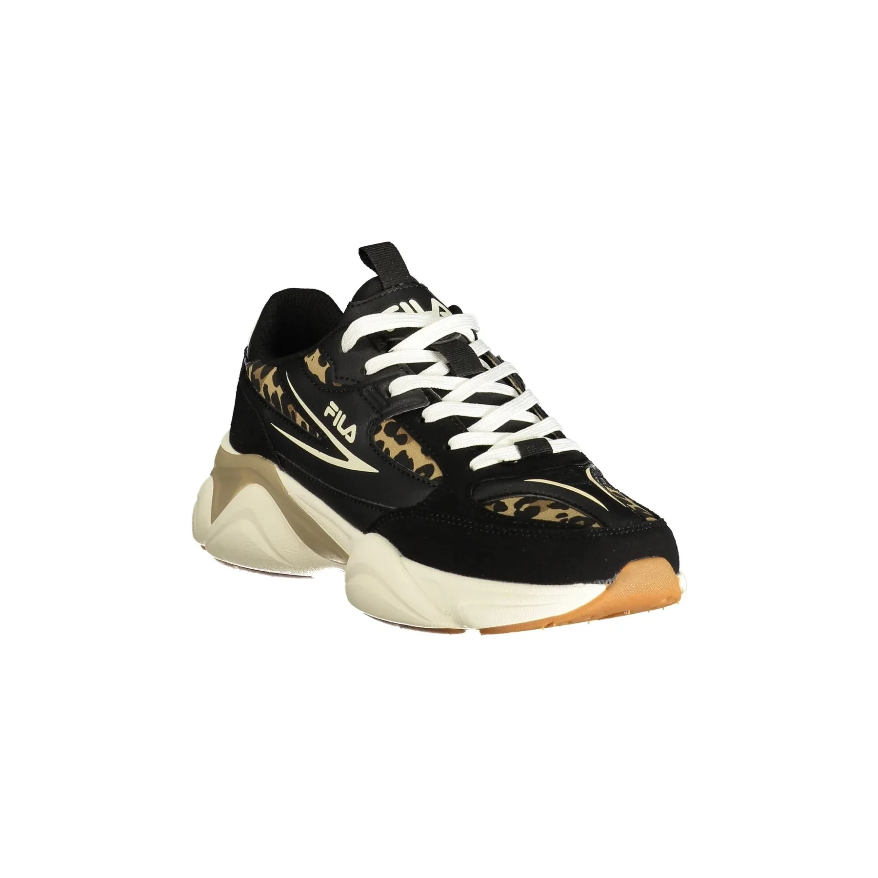 Fila Sneakers Donna Nere Dettagli a Contrasto Stampa Logo - vista 2