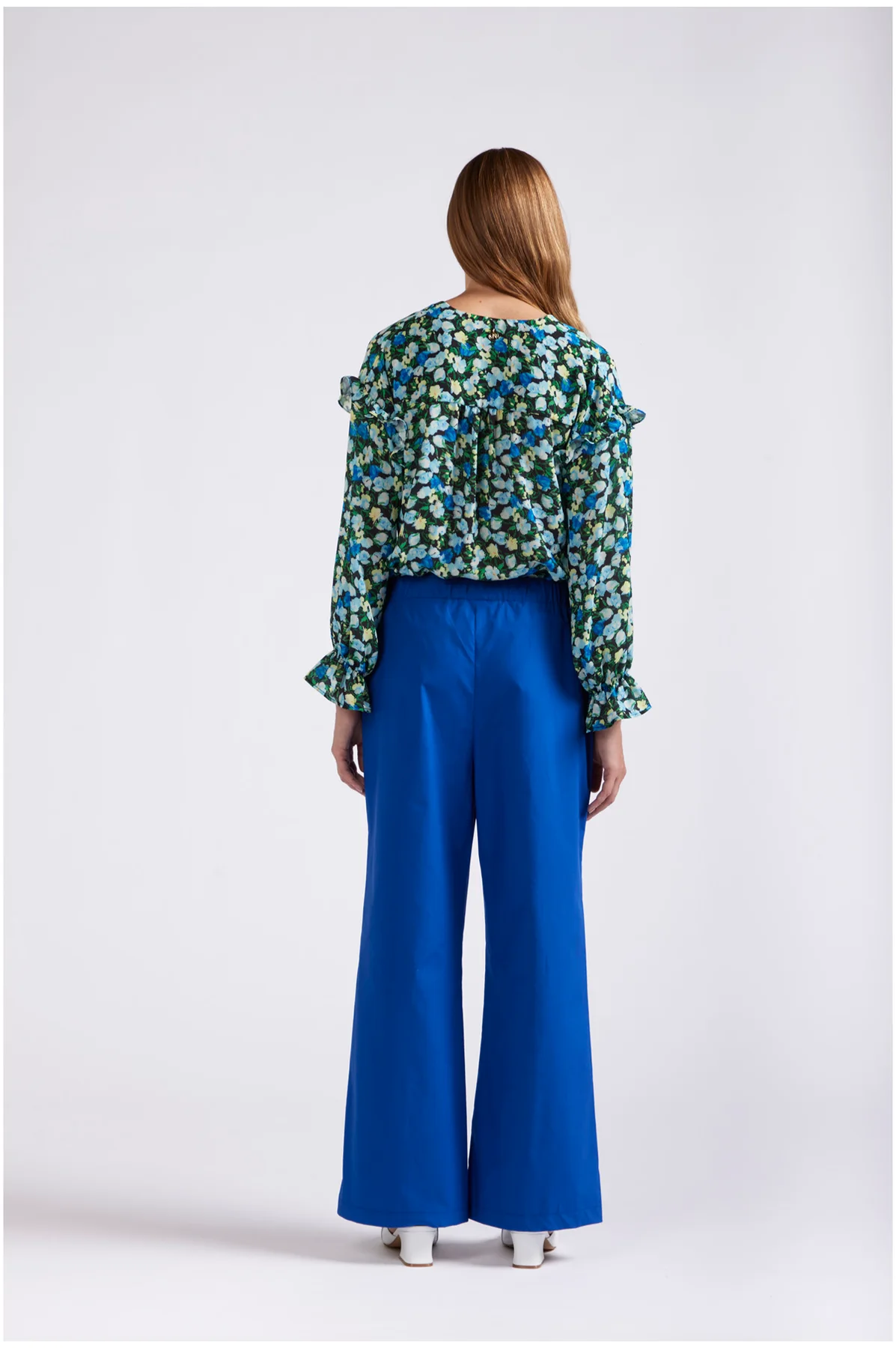 Pantaloni con vita elasticata CafèNoir - vista 2