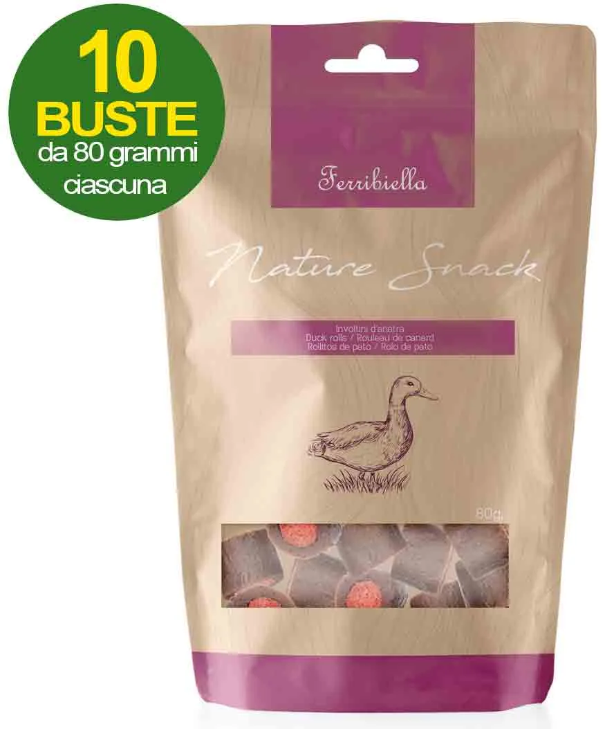 Nature Snack Involtini D'Anatra per Cani