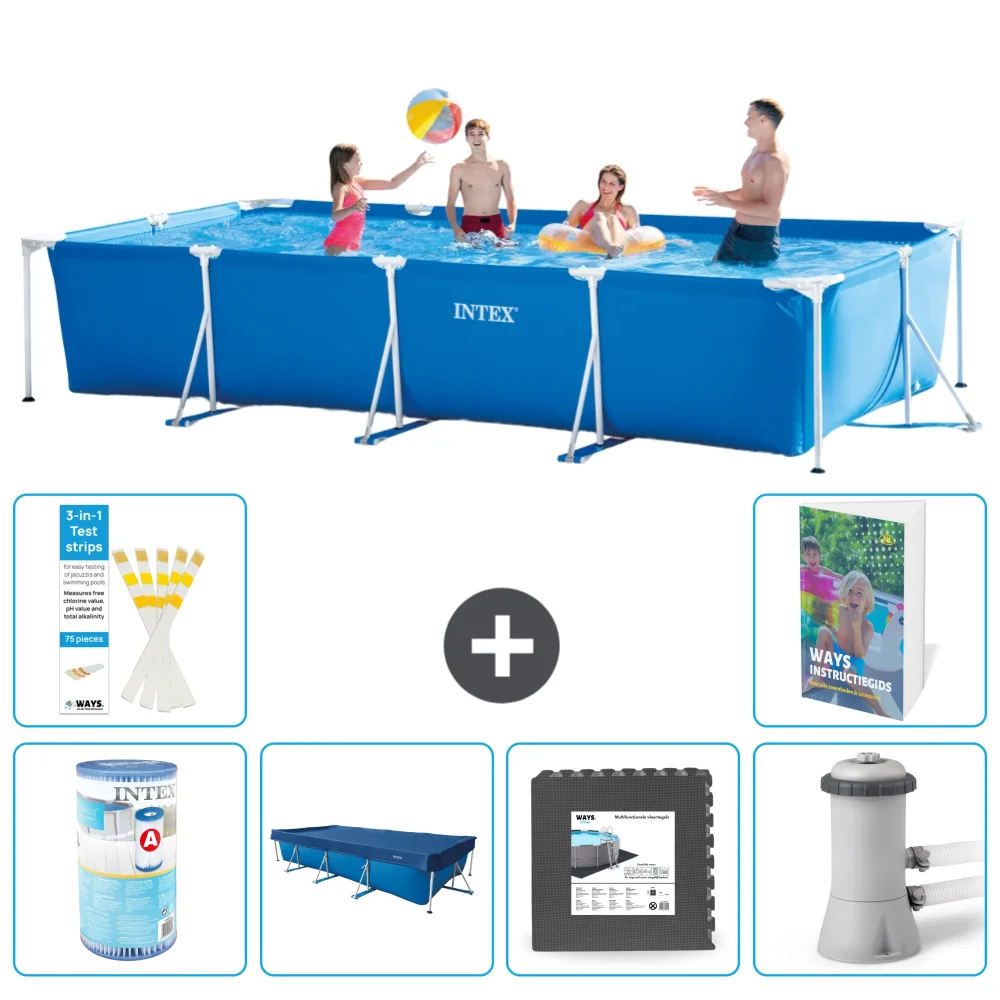Intex Piscina Con Struttura Rettangolare
