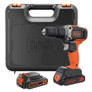 Black & Decker Trapano A Percussione A Batteria 18V BCD003C2K-QW