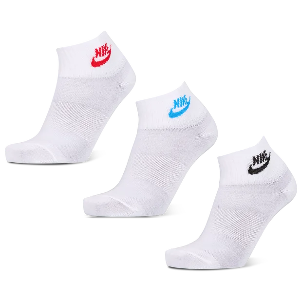 Nike 3 Pack Ankle Unisex - Calze Bianche - vista 3