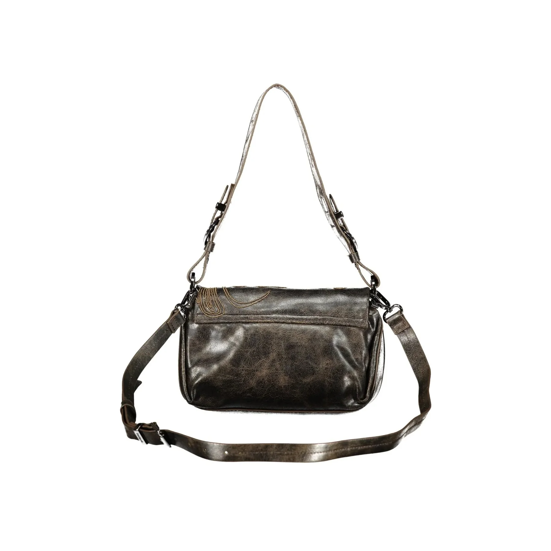 Desigual Borsa a Spalla Donna Ricamo Logo - vista 2