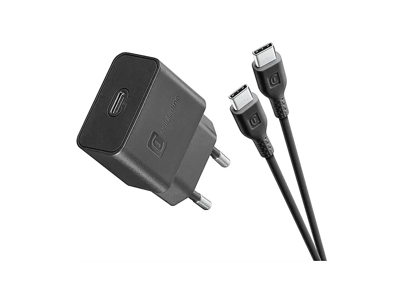 Caricabatterie CELLULARLINE USB-C Charger Kit 15W