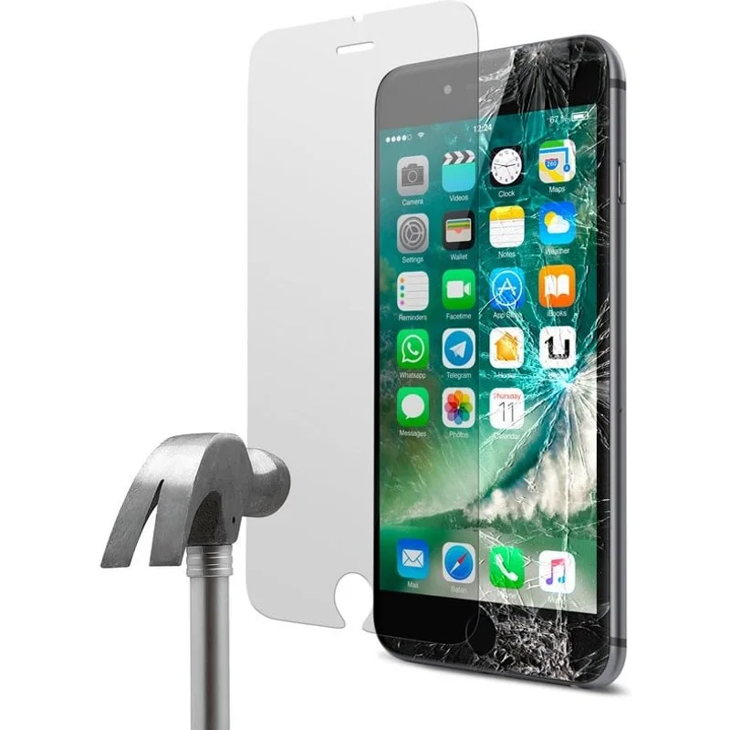 Pellicola protettiva in vetro temperato Unotec per iPhone 7 Plus