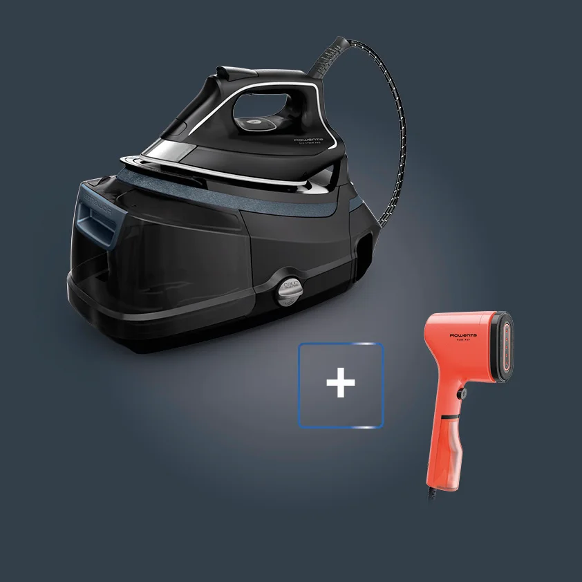 Rowenta Steam Pro Ferro Con Caldaia e Pure Pop Stiratore Verticale Portatile